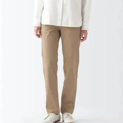 Women's 4-Way Stretch Chino Slim Tapered Pants (L 32inch / 80cm)
