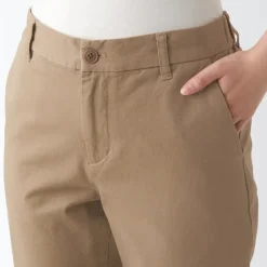 Women's 4-Way Stretch Chino Slim Tapered Pants (L 32inch / 80cm)