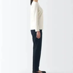 Women's 4-Way Stretch Chino Slim Tapered Pants (L 32inch / 80cm)