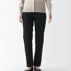 Women's 4-Way Stretch Chino Slim Tapered Pants (L 32inch / 80cm)