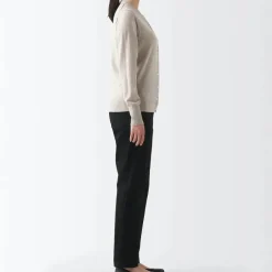 Women's 4-Way Stretch Chino Slim Tapered Pants (L 32inch / 80cm)