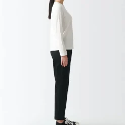Women's 4-Way Stretch Chino Slim Tapered Pants (L 30inch / 75cm)