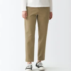 Women's 4-Way Stretch Chino Slim Tapered Pants (L 30inch / 75cm)