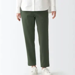 Women's 4-Way Stretch Chino Slim Tapered Pants (L 30inch / 75cm)