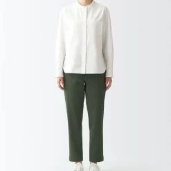 Women's 4-Way Stretch Chino Slim Tapered Pants (L 30inch / 75cm)