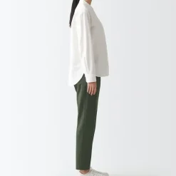 Women's 4-Way Stretch Chino Slim Tapered Pants (L 30inch / 75cm)