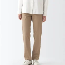 Women's 4-Way Stretch Chino Slim Tapered Pants (L 32inch / 82cm)