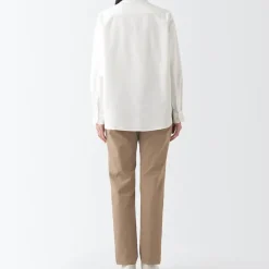Women's 4-Way Stretch Chino Slim Tapered Pants (L 32inch / 82cm)