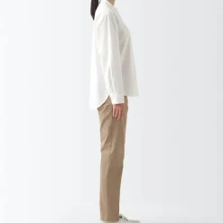 Women's 4-Way Stretch Chino Slim Tapered Pants (L 32inch / 82cm)