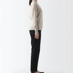 Women's 4-Way Stretch Chino Slim Tapered Pants (L 32inch / 82cm)