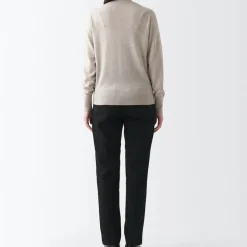 Women's 4-Way Stretch Chino Slim Tapered Pants (L 32inch / 82cm)
