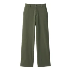 Women's 4-Way Stretch Chino Wide Straight Pants (L 32inch / 80cm)