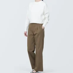 Women's 4-Way Stretch Chino Darted Wide Pants