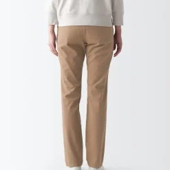 Women's 4-Way Stretch Chino Slim Tapered Pants (L 32inch / 80cm)