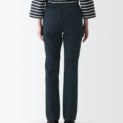 Women's 4-Way Stretch Chino Slim Tapered Pants (L 32inch / 80cm)