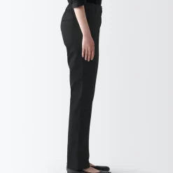 Women's 4-Way Stretch Chino Slim Tapered Pants (L 32inch / 80cm)